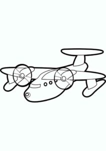 Desenho de Aviao Para Colorir 38