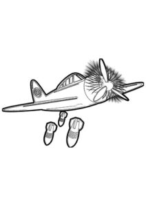 Desenho de Aviao Para Colorir 4