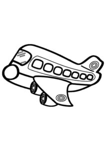 Desenho de Aviao Para Colorir 5