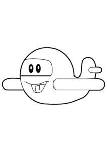 Desenho de Aviao Para Colorir 6