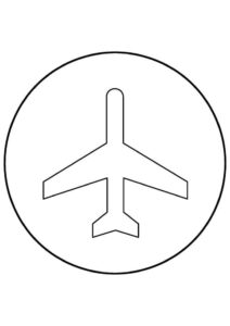 Desenho de Aviao Para Colorir 7
