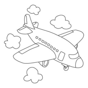 Desenho de Aviao Para Imprimir 1