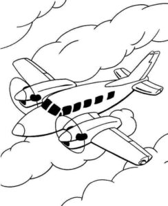 Desenho de Aviao Para Imprimir 4