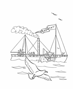 Desenho de Barco Desenho Colorir Imprimir 03