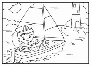 Desenho de Barco Desenho Colorir Imprimir 36