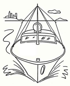 Desenho de Barcos A Vela