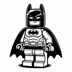 Desenho de Batman Lego Para Colorir