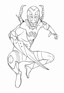 Desenho de Besouro Azul Desenho Colorir Imprimir 05