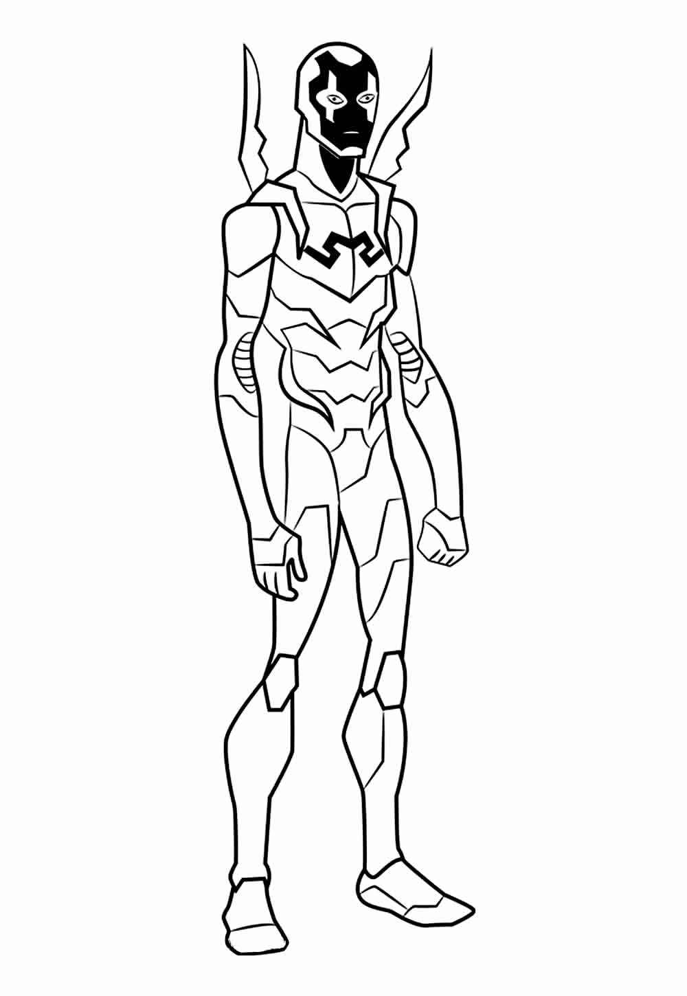 Desenho de Besouro Azul Desenho Colorir Imprimir 06