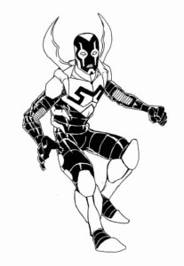 Desenho de Besouro Azul Desenho Colorir Imprimir 07