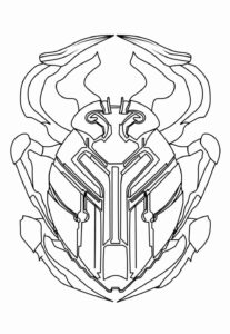 Desenho de Besouro Azul Desenho Colorir Imprimir 08