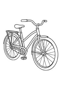 Desenho de Bicicleta Desenho Colorir Imprimir 03