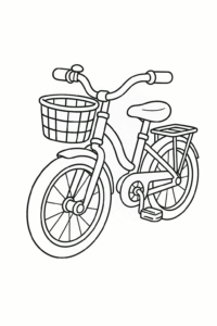 Bicicleta Desenho Colorir Imprimir 04