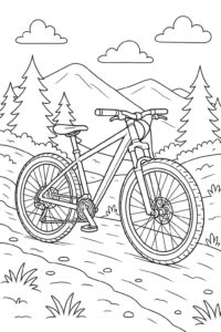 Desenho de Bicicleta Desenho Colorir Imprimir 05