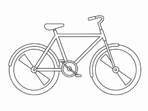 Desenho de Bicicleta Desenho Colorir Imprimir 06