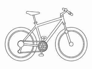 Desenho de Bicicleta Desenho Colorir Imprimir 08