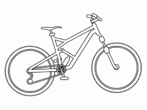 Desenho de Bicicleta Desenho Colorir Imprimir 09