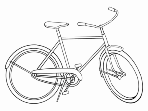Desenho de Bicicleta Desenho Colorir Imprimir 10