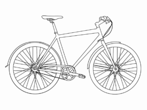 Desenho de Bicicleta Desenho Colorir Imprimir 13