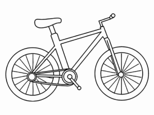 Desenho de Bicicleta Desenho Colorir Imprimir 17