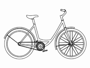 Desenho de Bicicleta Desenho Colorir Imprimir 21