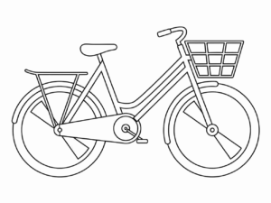 Desenho de Bicicleta Desenho Colorir Imprimir 22