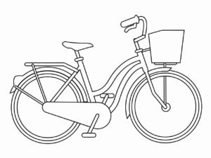 Desenho de Bicicleta Desenho Colorir Imprimir 24