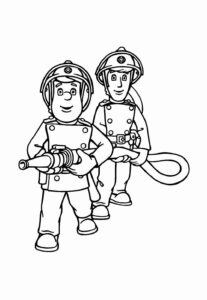 Desenho de Bombeiro Desenho Colorir Imprimir 5