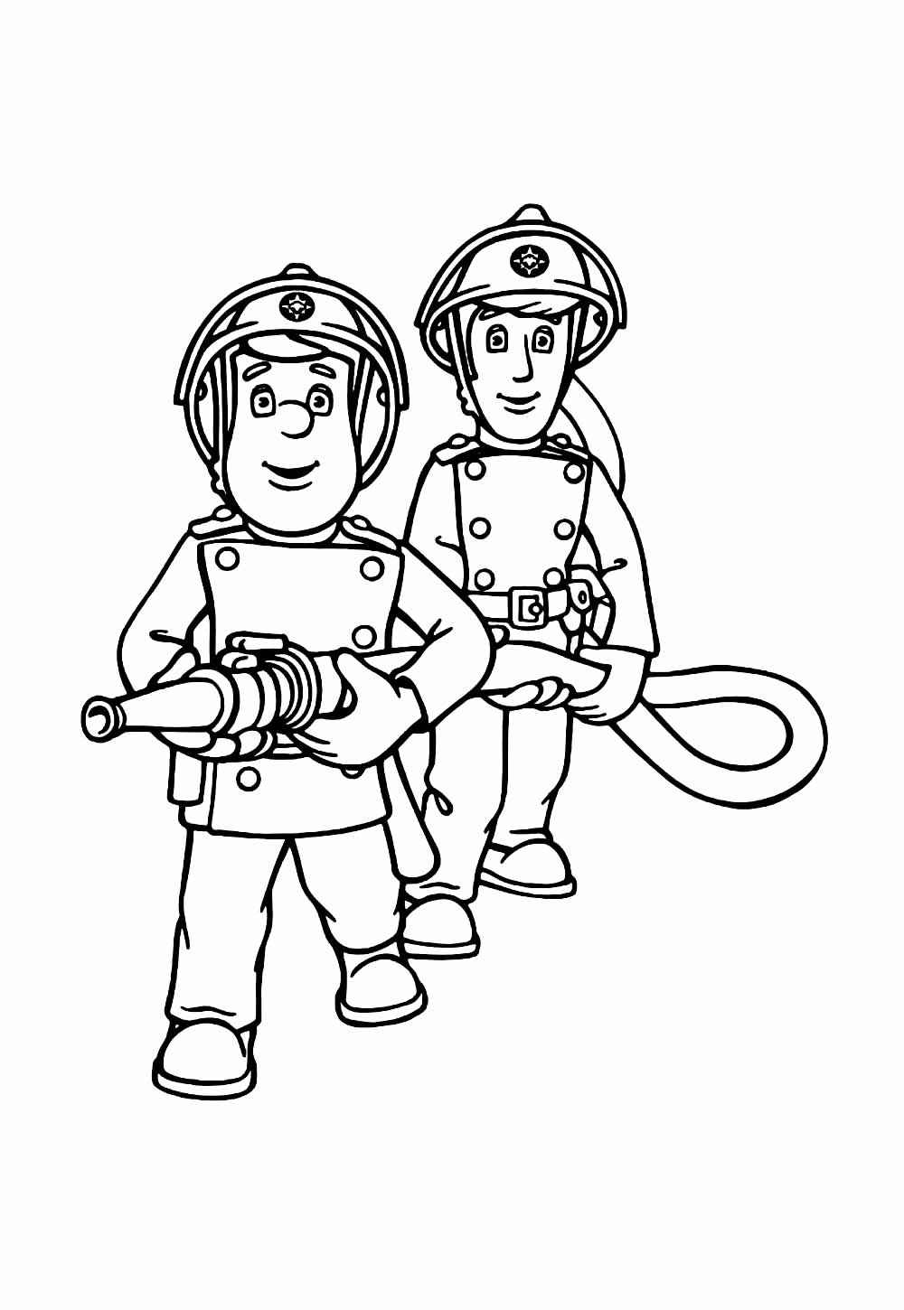 Desenho de Bombeiro Desenho Colorir Imprimir 5