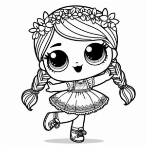 Desenho de Boneca Lol Colorir