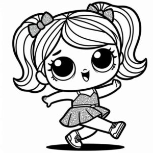 Desenho de Boneca Lol Para Colorir