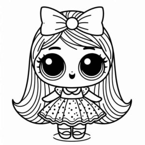 Desenho de Boneca Lol Surprise Colorir