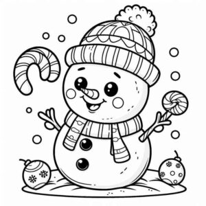 Desenho de Boneco De Neve Desenho Colorir Imprimir 13
