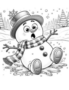Desenho de Boneco De Neve Desenho Colorir Imprimir 14