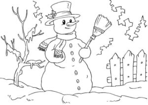 Desenho de Boneco De Neve Desenho Colorir Imprimir 19