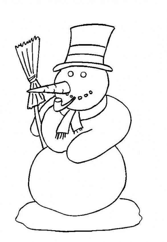 Desenho de Boneco De Neve Desenho Colorir Imprimir 20