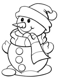 Desenho de Boneco De Neve Desenho Colorir Imprimir 22