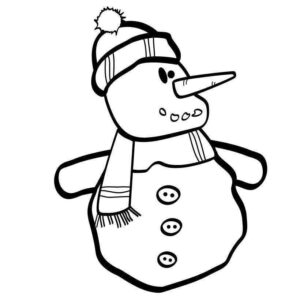 Desenho de Boneco De Neve Desenho Colorir Imprimir 23