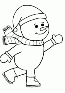 Desenho de Boneco De Neve Desenho Colorir Imprimir 25