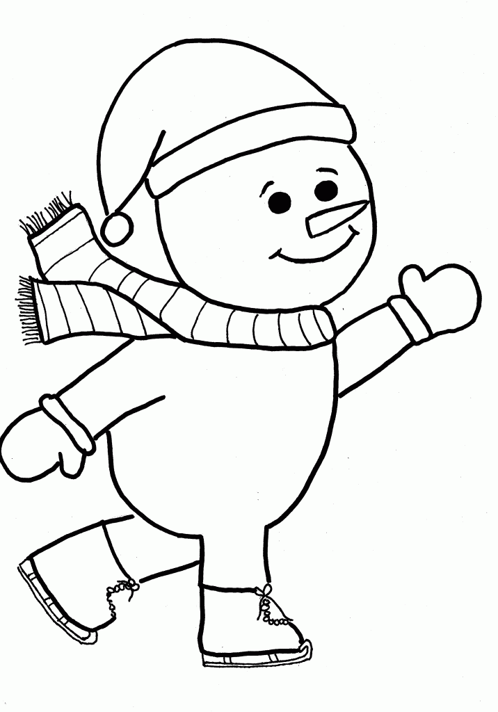 Desenho de Boneco De Neve Desenho Colorir Imprimir 25