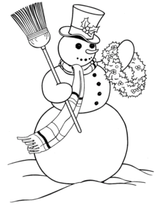 Desenho de Boneco De Neve Desenho Colorir Imprimir 26