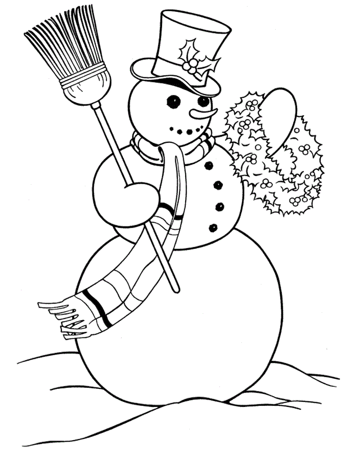 Desenho de Boneco De Neve Desenho Colorir Imprimir 26