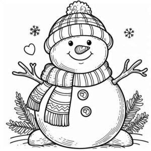 Desenho de Boneco De Neve Desenho Colorir Imprimir 31