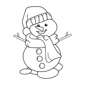 Desenho de Boneco De Neve Para Colorir 25