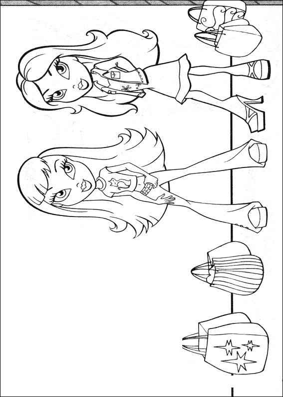 Desenho de Bratz Desenho Colorir Imprimir 01