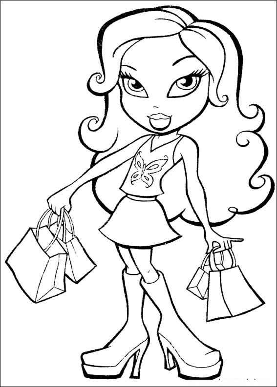 Desenho de Bratz Desenho Colorir Imprimir 02