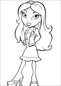 Desenho de Bratz Desenho Colorir Imprimir 04