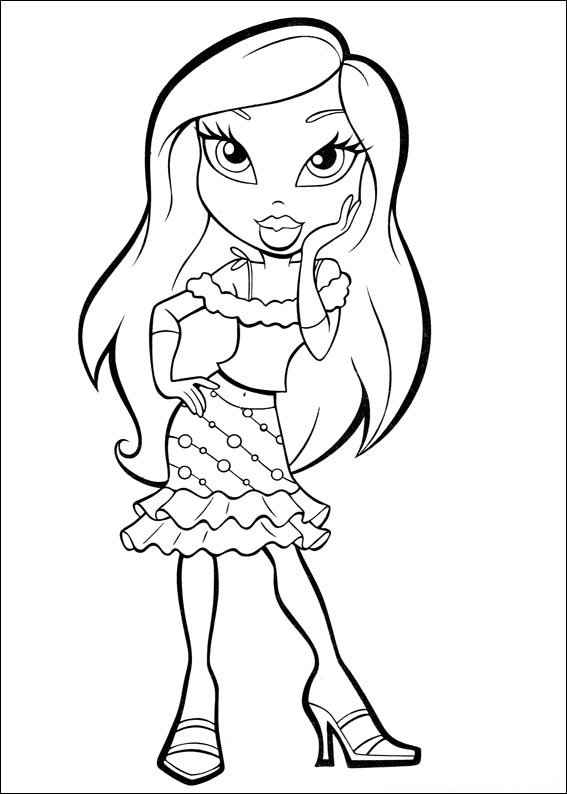 Desenho de Bratz Desenho Colorir Imprimir 05
