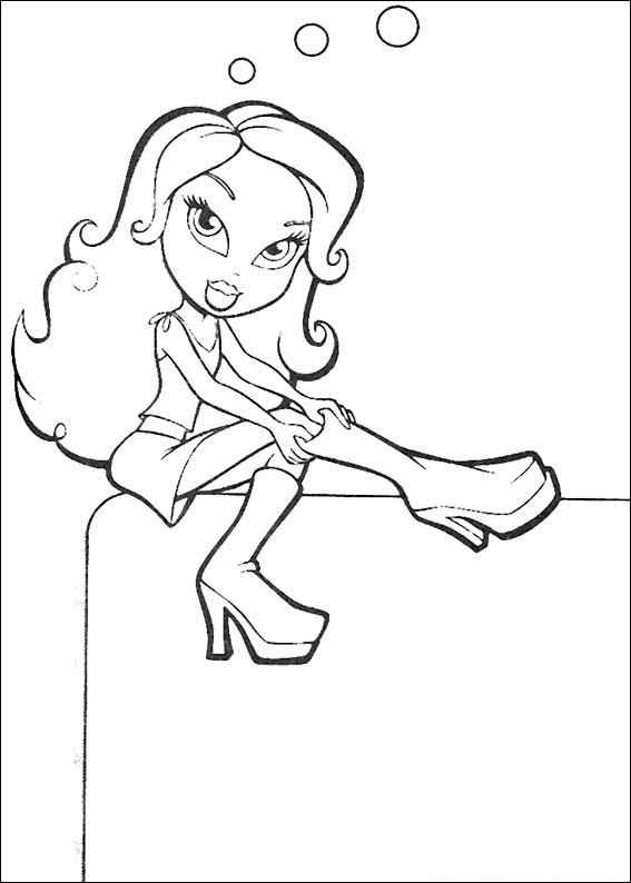 Desenho de Bratz Desenho Colorir Imprimir 07