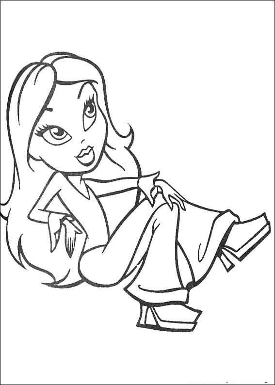 Desenho de Bratz Desenho Colorir Imprimir 09